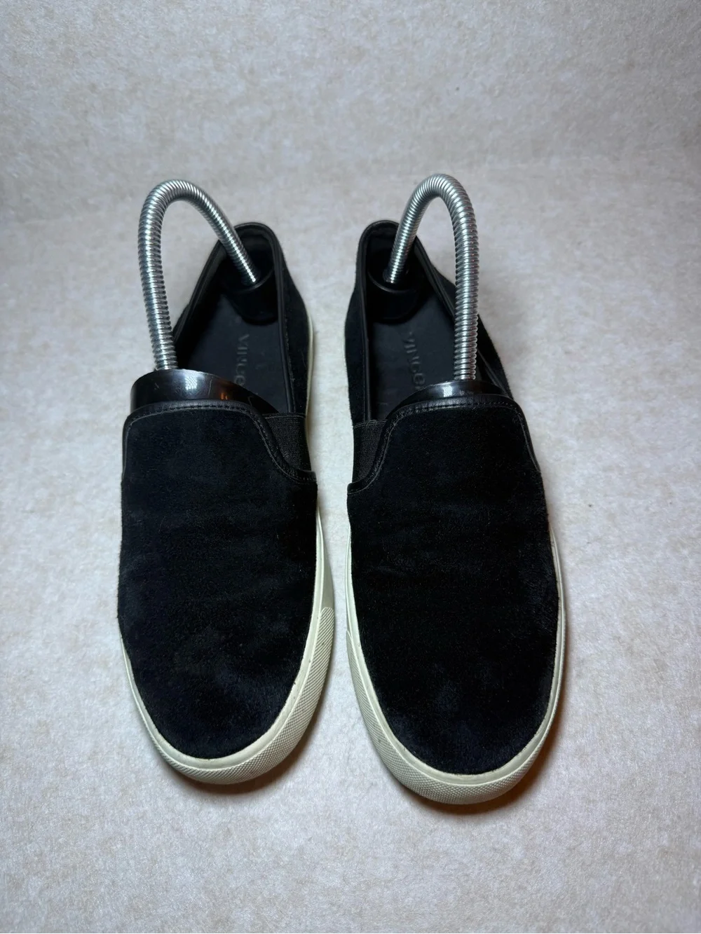 Vince Preston Black Suede Slip On Sneakers Size US 7M Comfy Slides